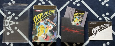 Skate Or Die NES CIB Nintendo Game Excellent Condition Complete In Box