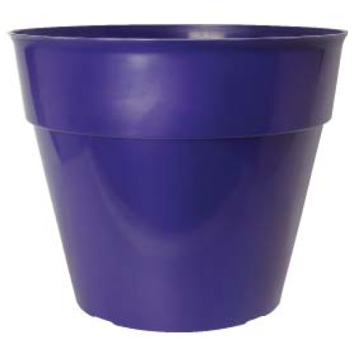 Purple Large Plant Pots 26 Litre Tall Round Plastic Planters Outdoor