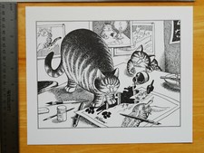 Kliban's Calendar Cats Vintage Offset Lithographic Humorous Cat Book Print