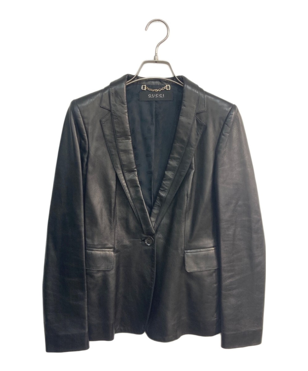 Gucci Lamb Leather Tailored Jacket 198469.Xn166 Women's M
