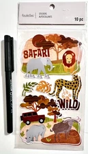 Safari Stickers Card Making Scrapbooking Recollections