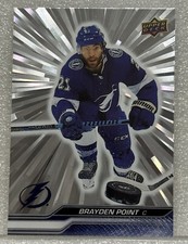 2023-24 Upper Deck Base Outburst Silver Brayden Point #411 Tampa Bay Lightning