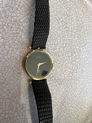 Vintage Gucci watch, Genuine Leather, Gold | eBay Vintage Gucci watch, Genuine Leather, Gold | eBay