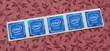 Lot of 5 Intel Inside Stickers 18 x 18mm Skylake Kaby Lake Badges For Desktop