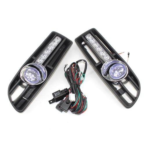 Auto FOG Light FOR VW JETTA BORA MK4 99-04 Plus LED DRL (white) Blue Lens - Picture 4 of 5