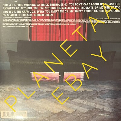 PLACEBO Without You I'm Nothing Translucent Yellow Colored