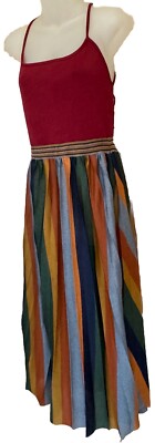 ZARA KNIT Italian Yarn Pull-On Strappy Pull-On Multicolor DRESS SKATER MIDI Sz M | eBay ZARA KNIT Italian Yarn Pull-On Strappy Pull-On Multicolor DRESS SKATER MIDI Sz M | eBay