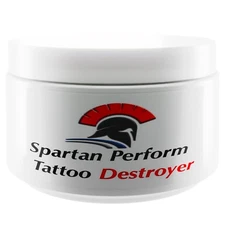 SPARTAN PERFORM TATTOO DESTROYER ALL NATURAL REMOVER FADING SYSTEM 8oz SUPPLY