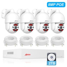 ANRAN CCTV 8MP SECURITY CAMERA SYSTEM WIRED AUDIO OUTDOOR NIGHT VISION 2TB HDD