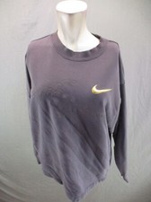Nike Size S Mens Taupe Rich Cotton Blend Crew Neck Athletic Sweatshirt 534