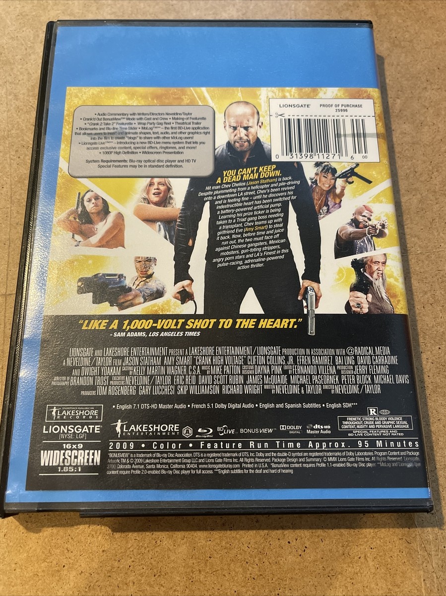 Crank: High Voltage (Blu-ray Disc, 2009, 2-Disc Set