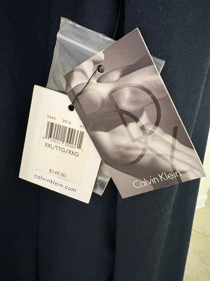 Abrigo Deportivo Calvin Klein-Body Calce Ajustado Azul Marino Para Hombre Talla XXL Nuevo Con Etiquetas Foto 3 de 4