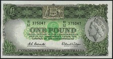 Australien / Australia P.34a 1 Pound (1961-65) (1)