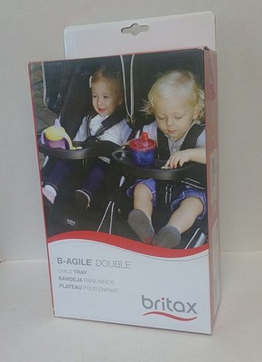 Britax Child Tray for B-Agile Double Strollers Black  Brand New in Box
