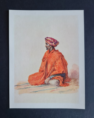 Antiker Druck 1914 - Portrait eines Darzi oder muslimischen Schneiders - Indien - Idrisi