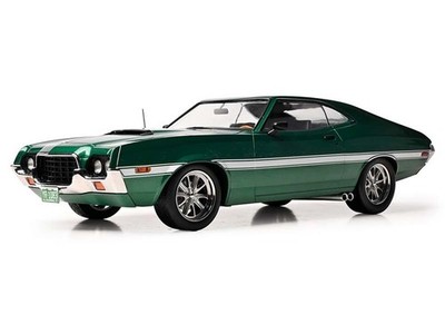1972 Ford Gran Torino Sport Green Diecast 1:18 Scale Model - IXO 18CMC26422