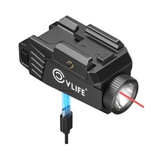 600 Lumens Compact Pistol Light Red Laser with Strobe for Home ... FAST USA SHIP