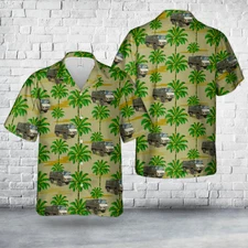 Austria Armed Forces Steyr Puch Pinzgauer Hawaiian Shirt