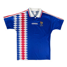 FRANCE 1994/96 Adidas Home Football Shirt S 90s Mens Vintage Soccer jersey