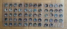 🌟 1964 Topps Baseball Coins- Lot of 58 W/ CLEMENTE ROSE SPAHN HOF’ers. VG-VG/EX