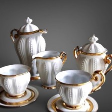 Service" Perles" Porcelaine "LA COULEUVRE" France