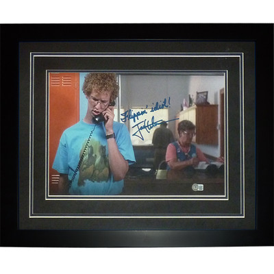 Jon Heder Autographed Napoleon Dynamite (on phone) Deluxe Framed 11x17 Photo w/
