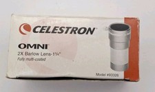 Celestron 93326 Omni 2x Barlow Fully Multi-Coated Optics Telescope Lens