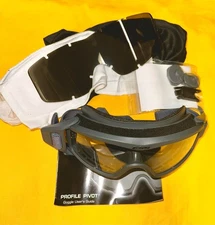ESS Profile Series- Gray Ballistic Goggles, Soft case, 2x Lens and accessories.