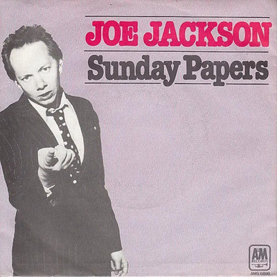 Joe Jackson Sunday Papers Vinyl Single 7inch A&M Records