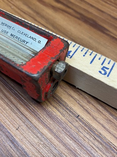 Vtg Meriam Co. Cleveland Manometer Size 3 Read In Ounces Reads MERCURY NOT INCL - Picture 6 of 16