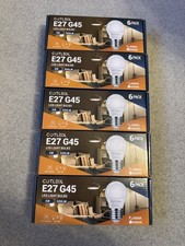 5 Set of COTLEDL 5W E27 LED Screw Bulbs 3000K Warm White, 40W Equivalent New