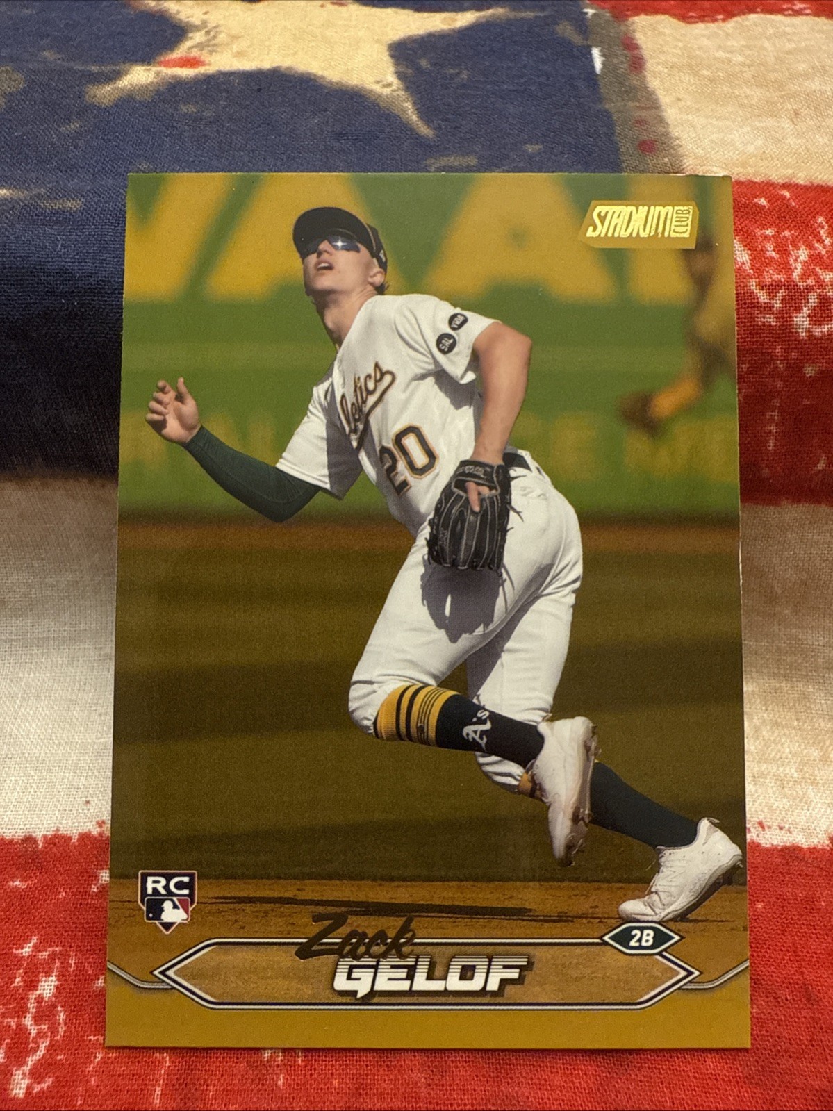 2024 Topps Stadium Club - Gold Foil ZACK GELOF (RC) #281 Oakland A’s SP ROOKIE