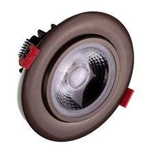 Lighting 4 inch LED Gimbal Recessed Downlight in Oil-Rubbed Bronze, 3000K DG...