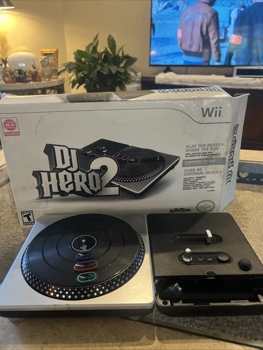 #2750 DJ Hero 2 Turntable Bundle (Nintendo Wii) Controller Game Not Included