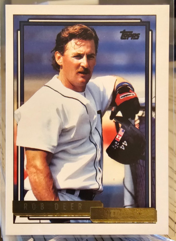 1992 Topps Gold Rob Deer #441 Detroit Tigers