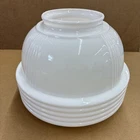 VINTAGE ART DECO MILK GLASS LIGHT SHADE GLOBE CEILING