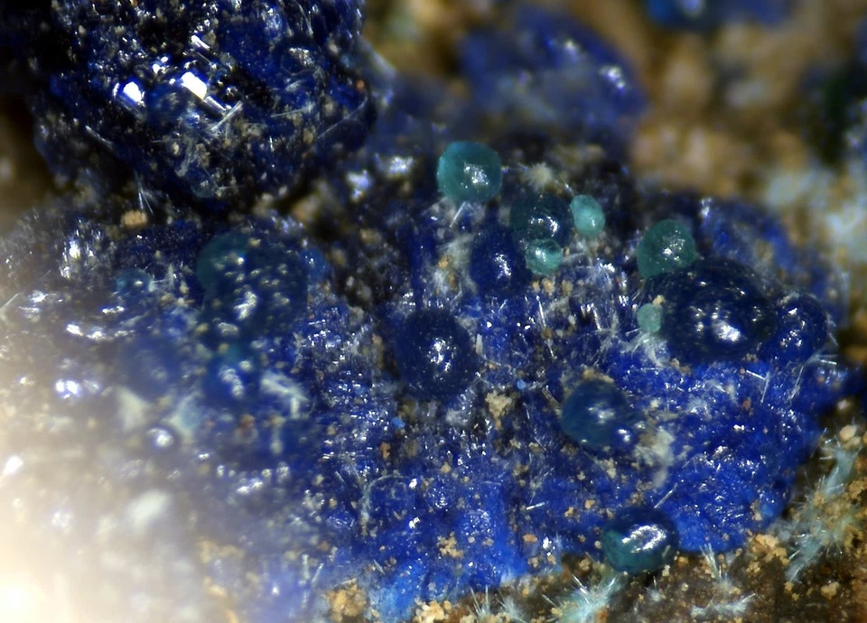 MM - Kugel-Azurit,Adamin xx Christiana LAVRION GRIECHENLAND -SSS+MUSEUMSQUALITÄT - Bild 4 von 4