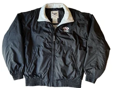 J Crew Oarsman 913 United States Marine Corp Embroidered Bomber Jacket Size M