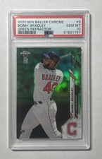 2020 Chrome Ben Baller Edition Green Refractor 38/99 Bobby Bradley PSA 10