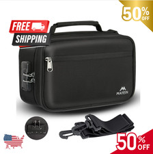 Smell Proof Bag, Odor Proof Bags Stash Box Container with Combination Lock, Trav