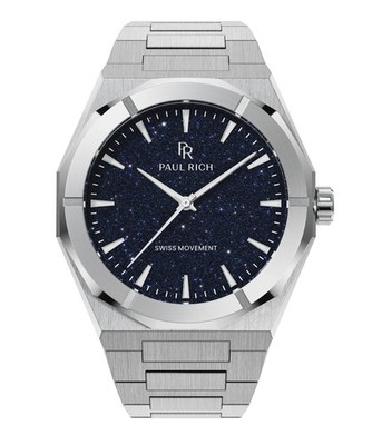 Paul Rich Star Dust II Silver Blue Face | Brand New 43mm - B