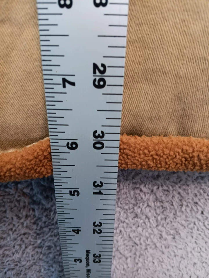 St. John’s Bay Hombres Sherpa Forrado Lona Camisa Chaqueta Tostado Caqui Talla Grande L Foto 4 de 4