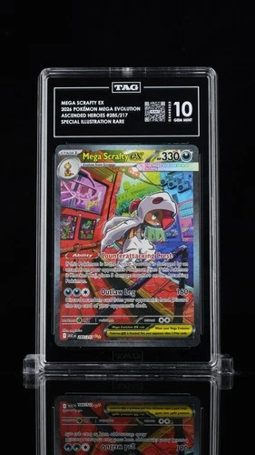 MEGA SCRAFTY EX 2026 POKÉMON MEGA EVOLUTION ASCENDED HEROES #285/217 SIR TAG10