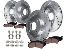 Front and Rear Brake Pad and Rotor Kit For 1994-2001 Acura Integra 1995 QP294XQ