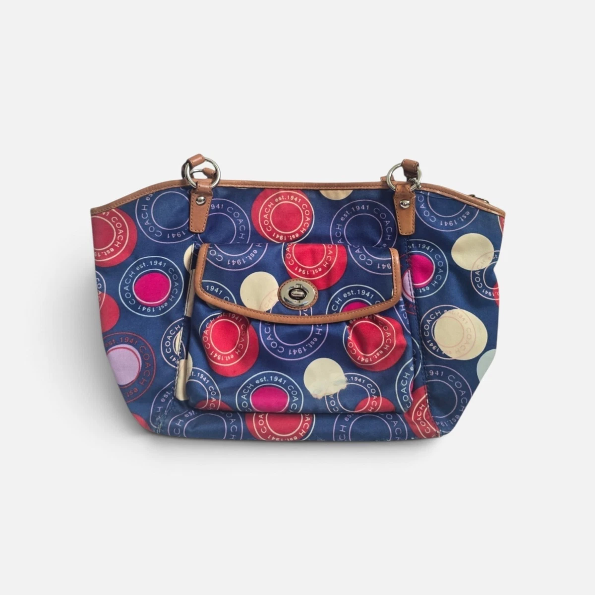 Coach Poppy Shoulder Bag Blue Bags & Handbags for Women for sale