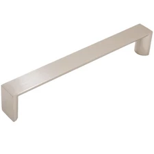 Plateau Cabinet Pull, 160 Millimeters, Satin Nickel by Stone Harbor Hardware