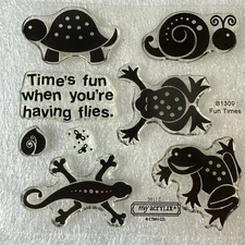 Close To My Heart My Acrylix Fun Times Decorative Stamps Set b1309