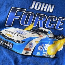Vintage NHRA John Force Dragster Racing T Shirt 20 X26