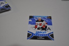 2021-22 Upper Deck MVP Hockey factory blue Rookie # 239 Tyce Thompson New Jersey