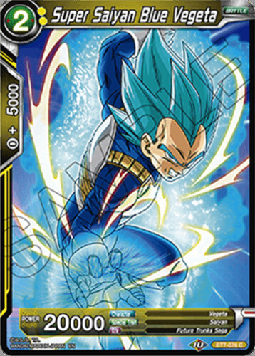 Light Play DBS:M Super Saiyan Blue Vegeta - BT7-076 - C Assault of the Saiyans (